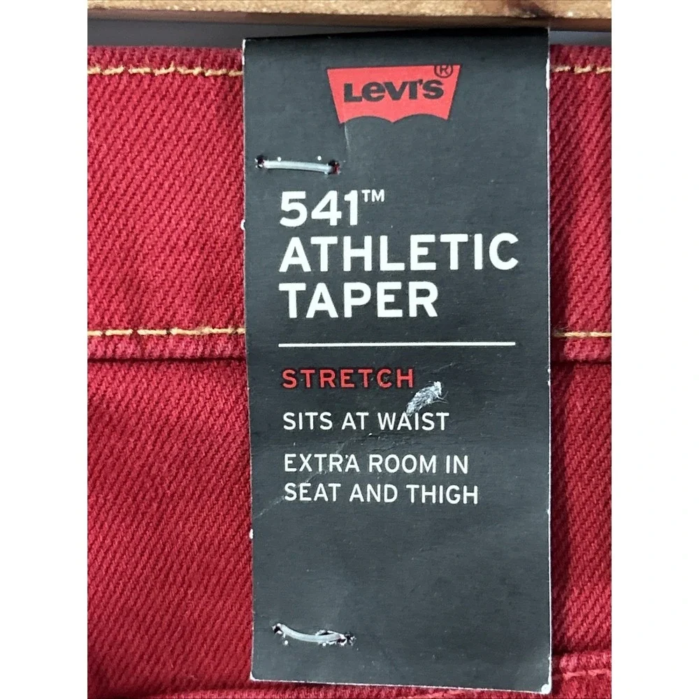 NWT Mens Vintage Levi's 541 Athletic Taper Spell Out Sz 34 34x32 New Old Stock